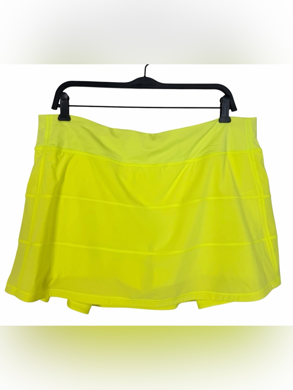Lululemon Pace Rival Mid-Rise Skirt Skort Electric Lemon Yellow Size 14